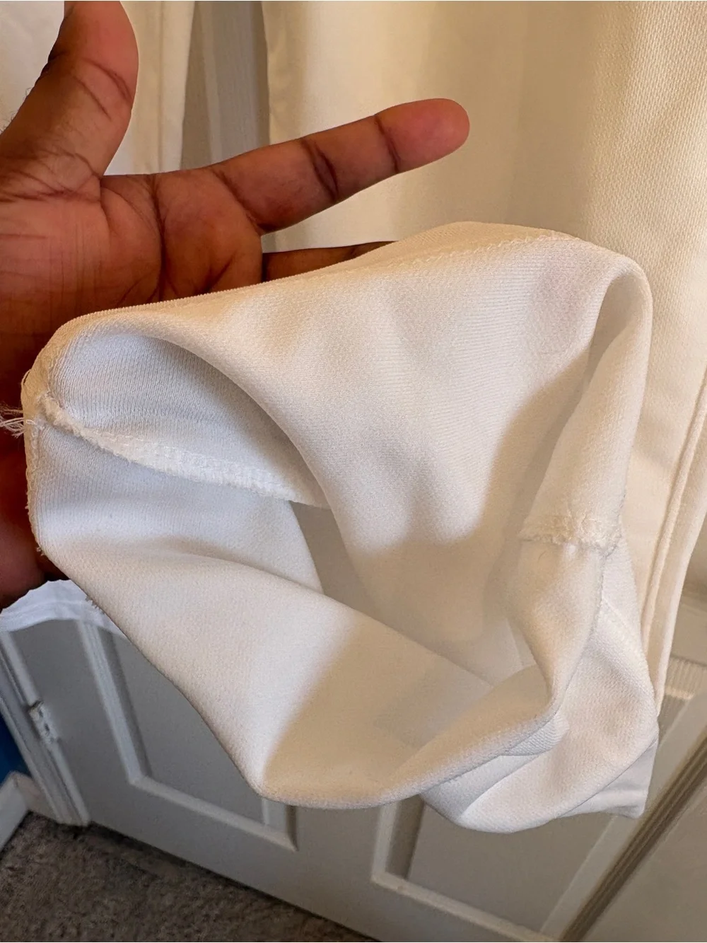 Nike White Comfortable Dual- Snap Baseball Pants with Black Swoosh Like New